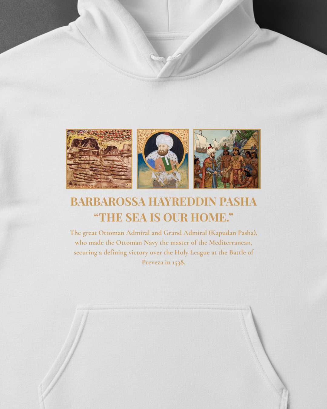 HISTORE™ Hayreddin Barbarossa - Barbaros Hayreddin Paşa Oversize Hoodie