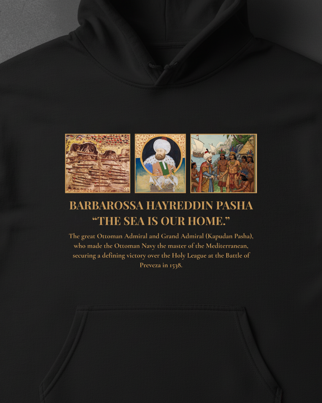 HISTORE™ Hayreddin Barbarossa - Barbaros Hayreddin Paşa Oversize Hoodie