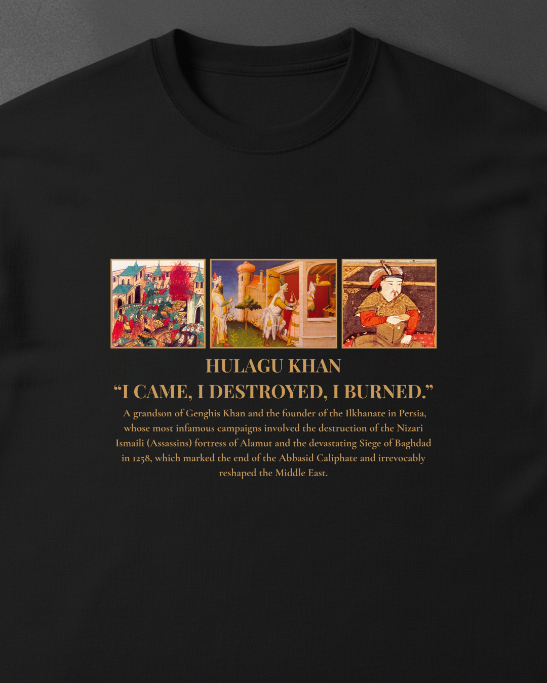 HISTORE™ Hülegü Khan - Hülagû Han Oversize T-shirt