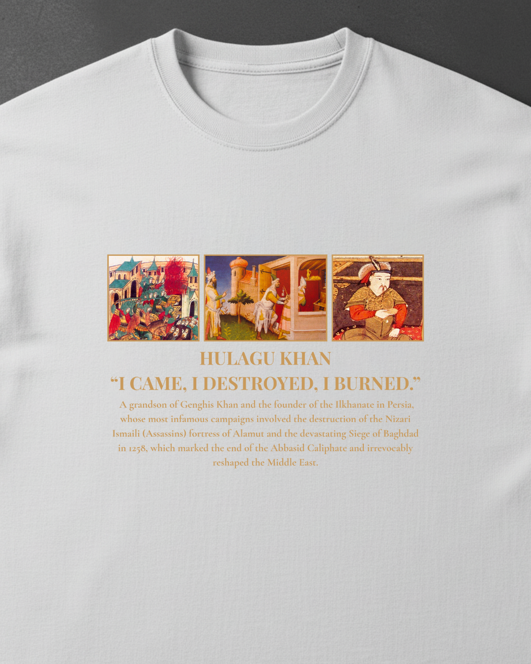 HISTORE™ Hülegü Khan - Hülagû Han Oversize T-shirt