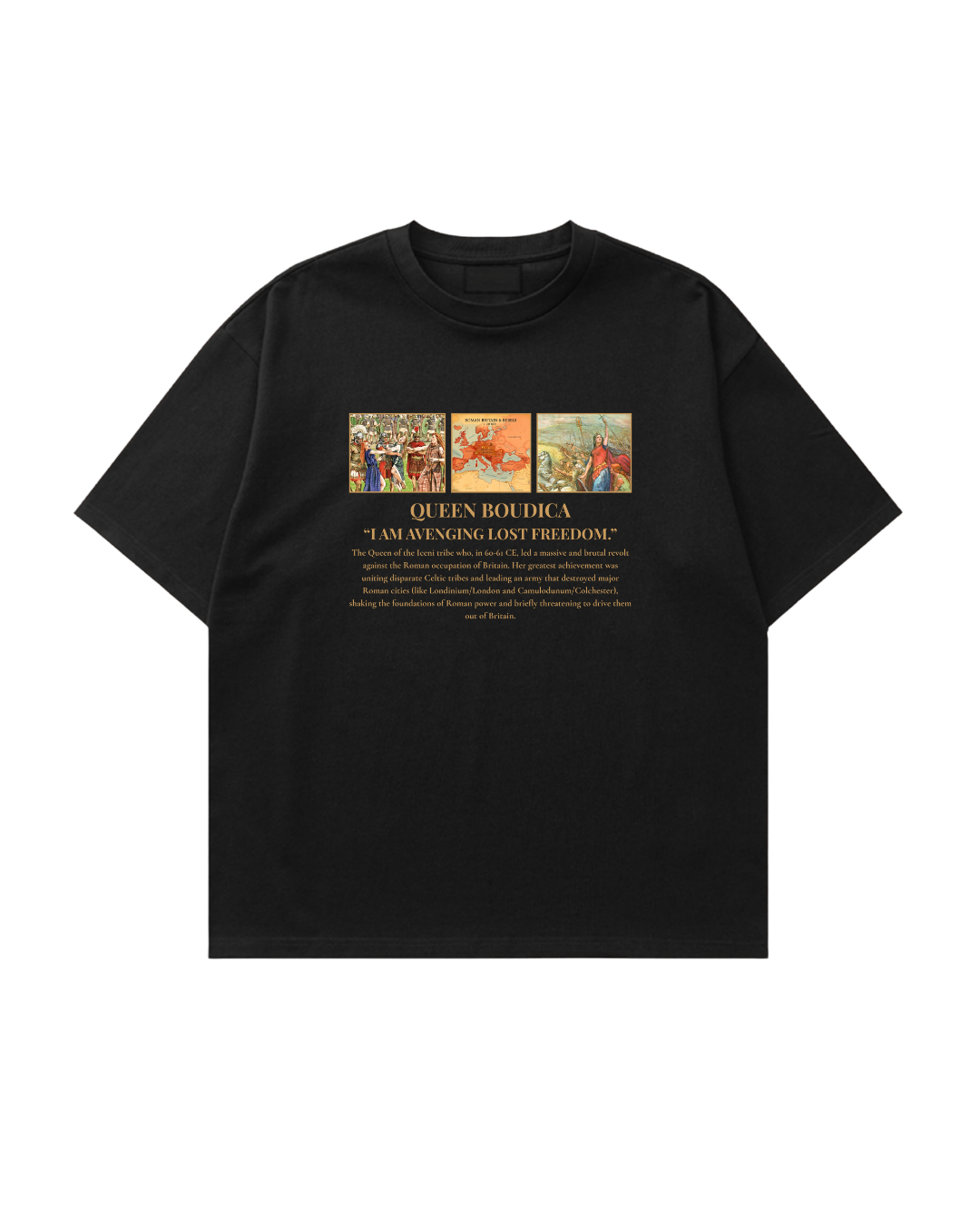 HISTORE™ Queen Boudicca - Kraliçe Boudicca Oversize T-shirt