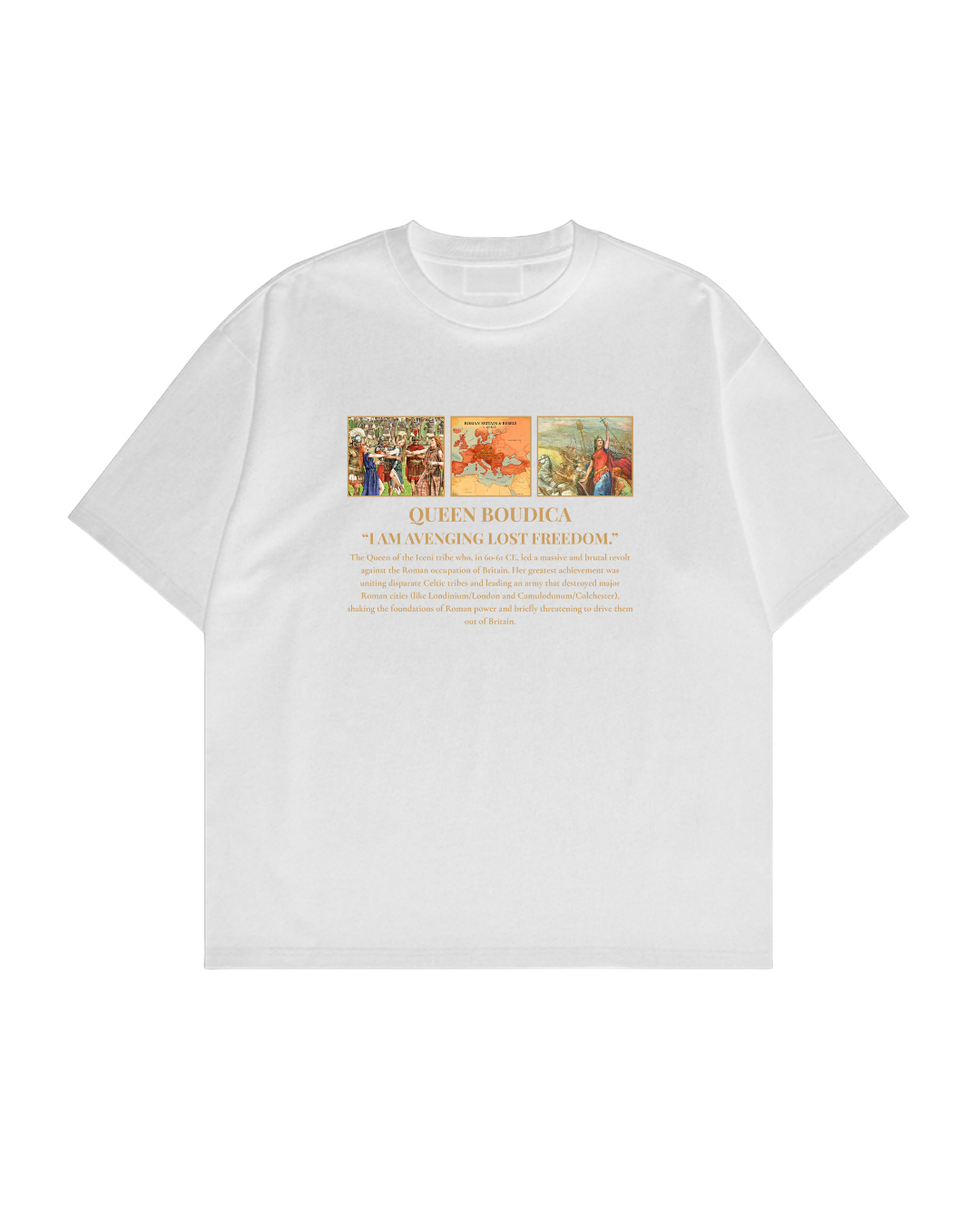 HISTORE™ Queen Boudicca - Kraliçe Boudicca Oversize T-shirt