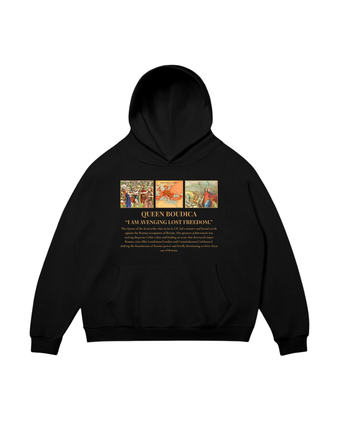HISTORE™ Queen Boudicca - Kraliçe Boudicca Oversize Hoodie