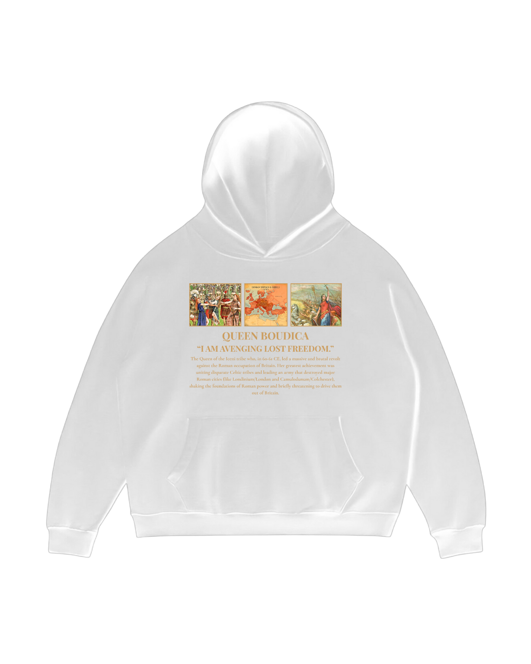 HISTORE™ Queen Boudicca - Kraliçe Boudicca Oversize Hoodie