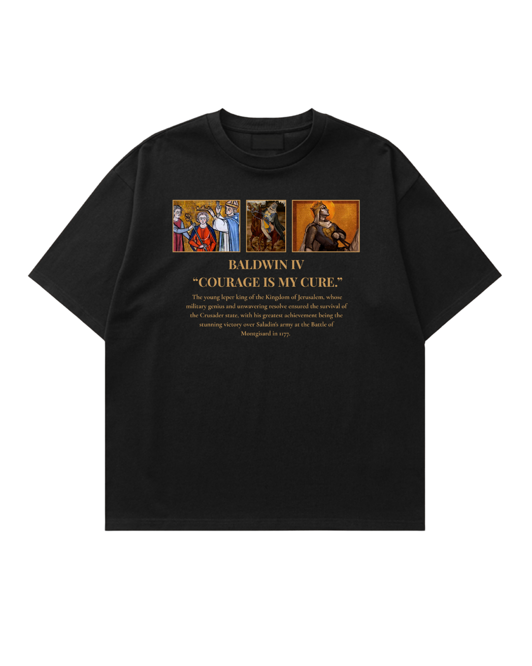 HISTORE™ Baldwin IV - IV. Baudouin Oversize T-shirt