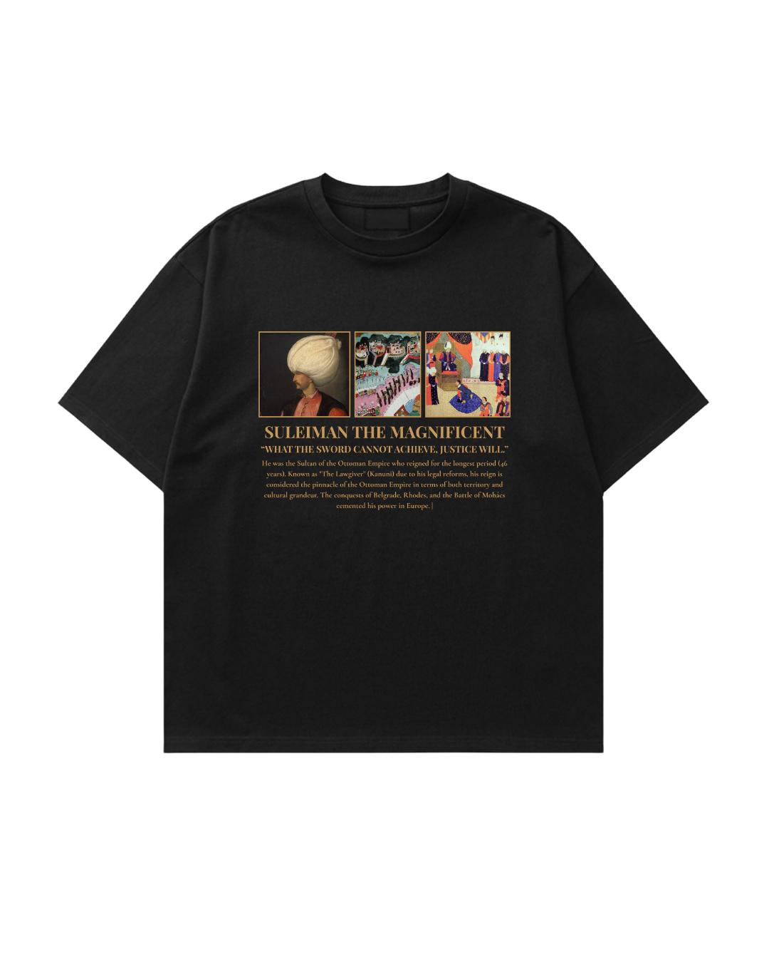 HISTORE™ Suleiman the Magnificent - Kanuni Sultan Süleyman Oversize T-shirt