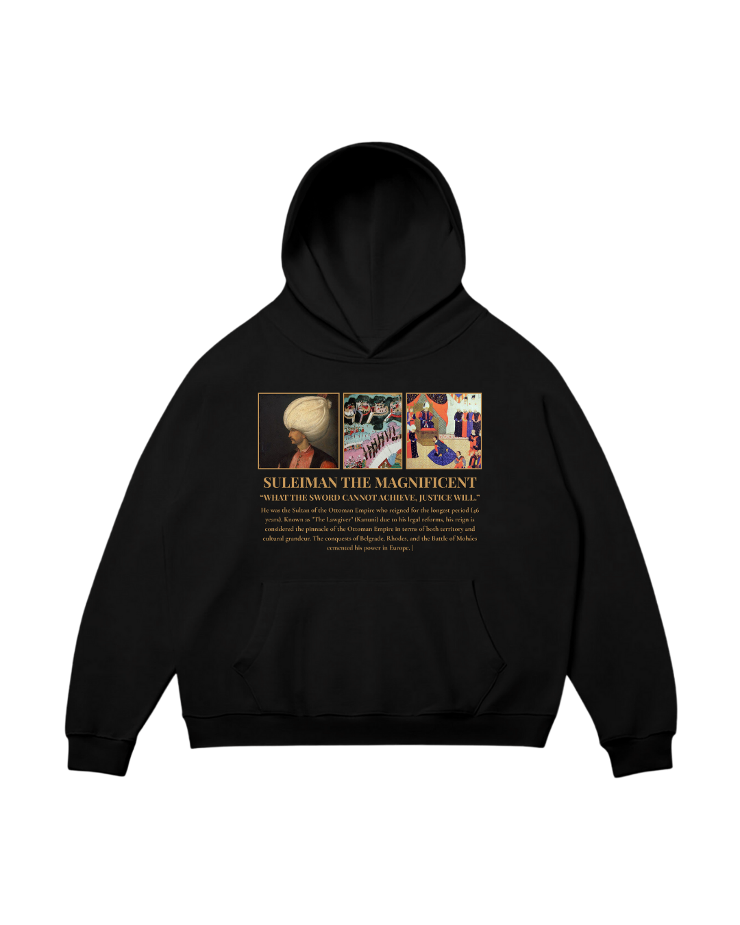 HISTORE™ Suleiman the Magnificent - Kanuni Sultan Süleyman Oversize Hoodie