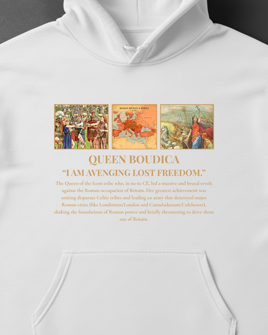 HISTORE™ Queen Boudicca - Kraliçe Boudicca Oversize Hoodie