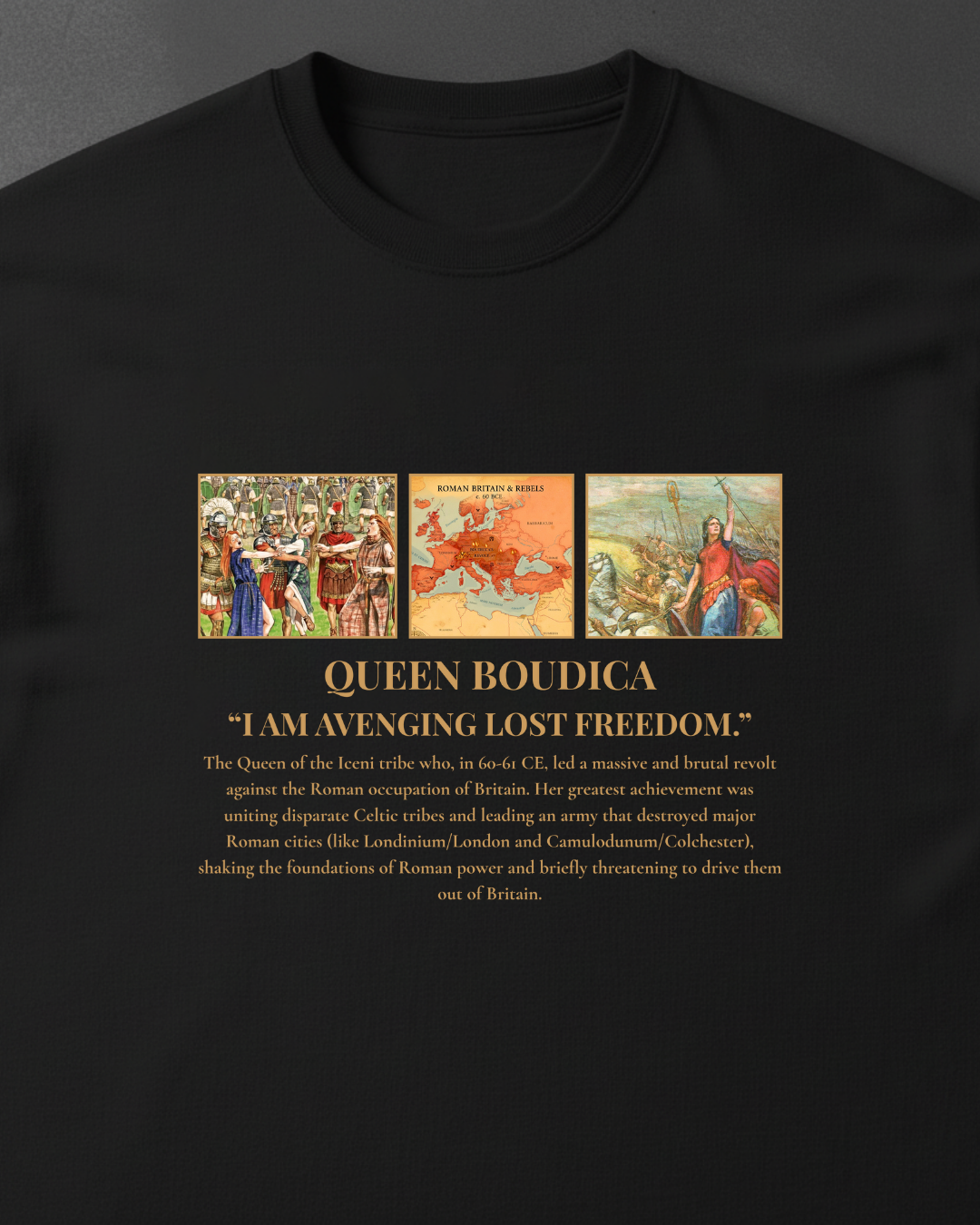 HISTORE™ Queen Boudicca - Kraliçe Boudicca Oversize T-shirt