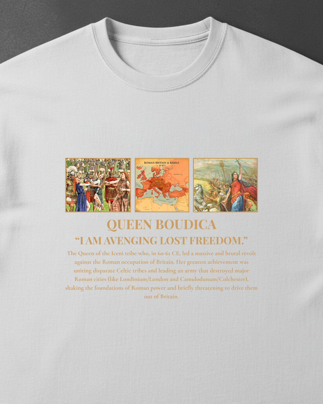 HISTORE™ Queen Boudicca - Kraliçe Boudicca Oversize T-shirt