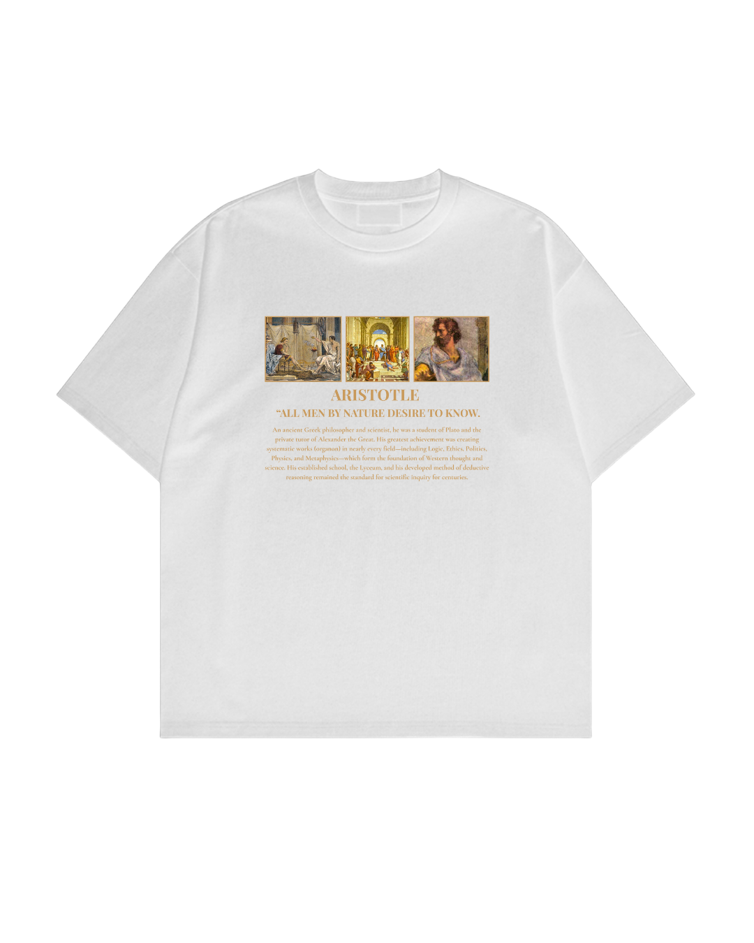 HISTORE™ Aristotle - Aristoteles Oversize T-shirt