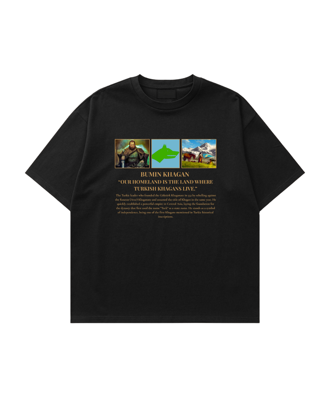 HISTORE™ Bumin Khagan - Bumin Kağan Oversize T-shirt