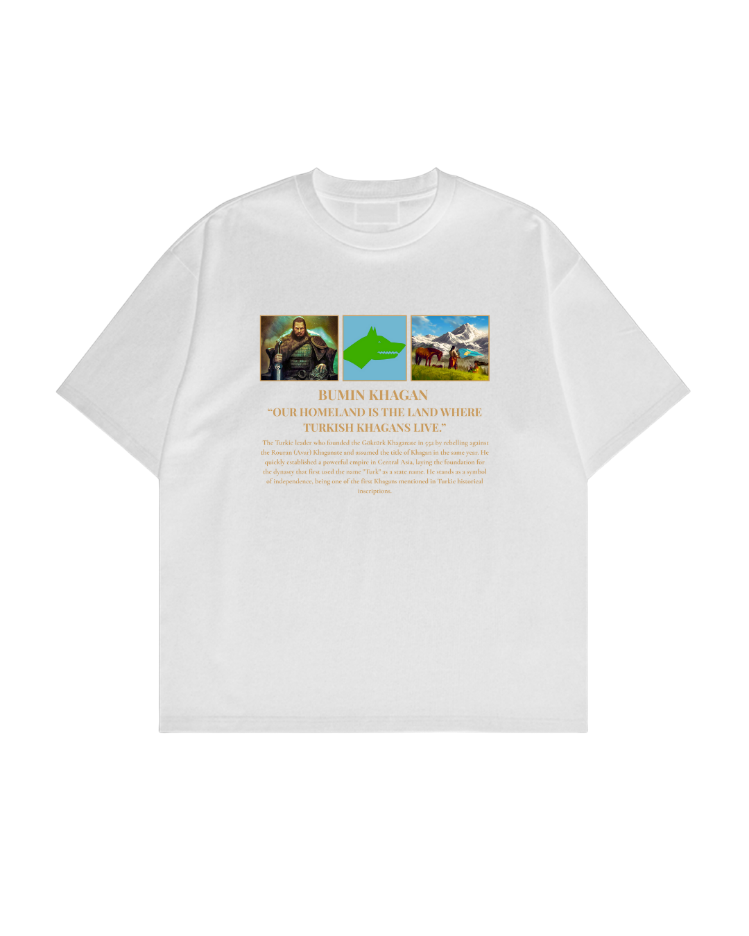 HISTORE™ Bumin Khagan - Bumin Kağan Oversize T-shirt
