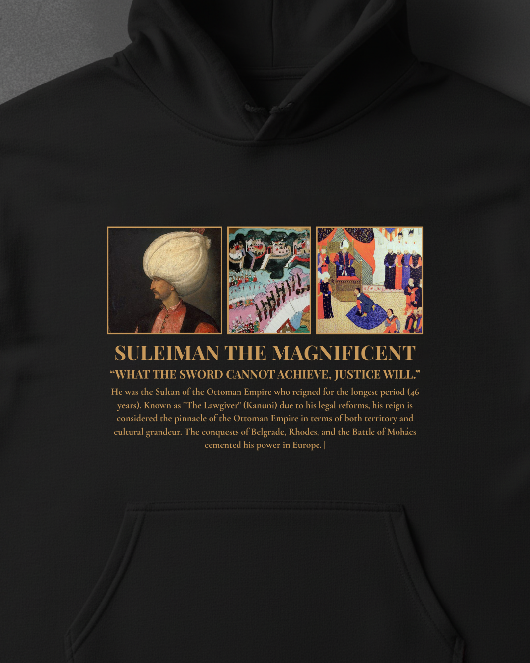 HISTORE™ Suleiman the Magnificent - Kanuni Sultan Süleyman Oversize Hoodie