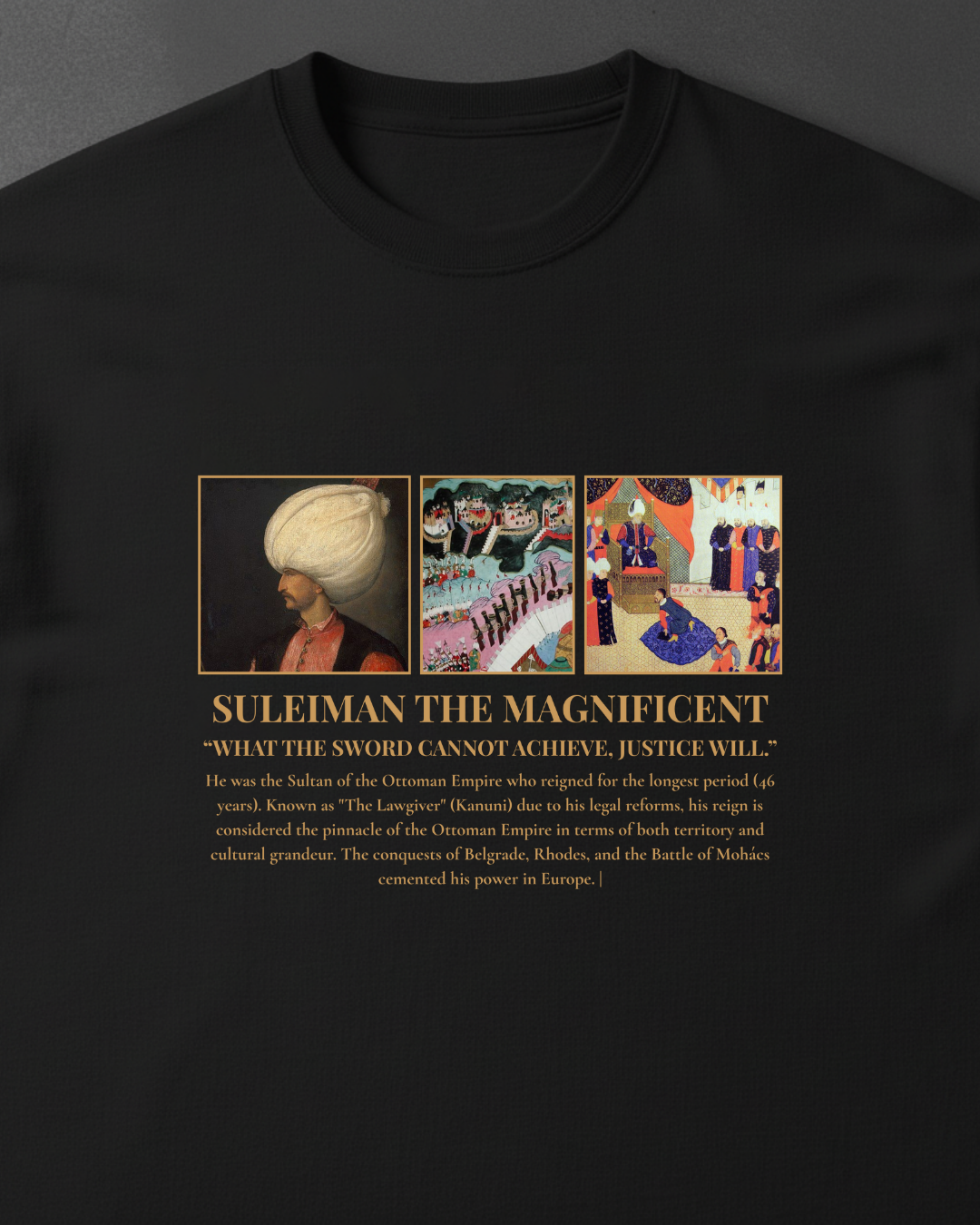 HISTORE™ Suleiman the Magnificent - Kanuni Sultan Süleyman Oversize T-shirt