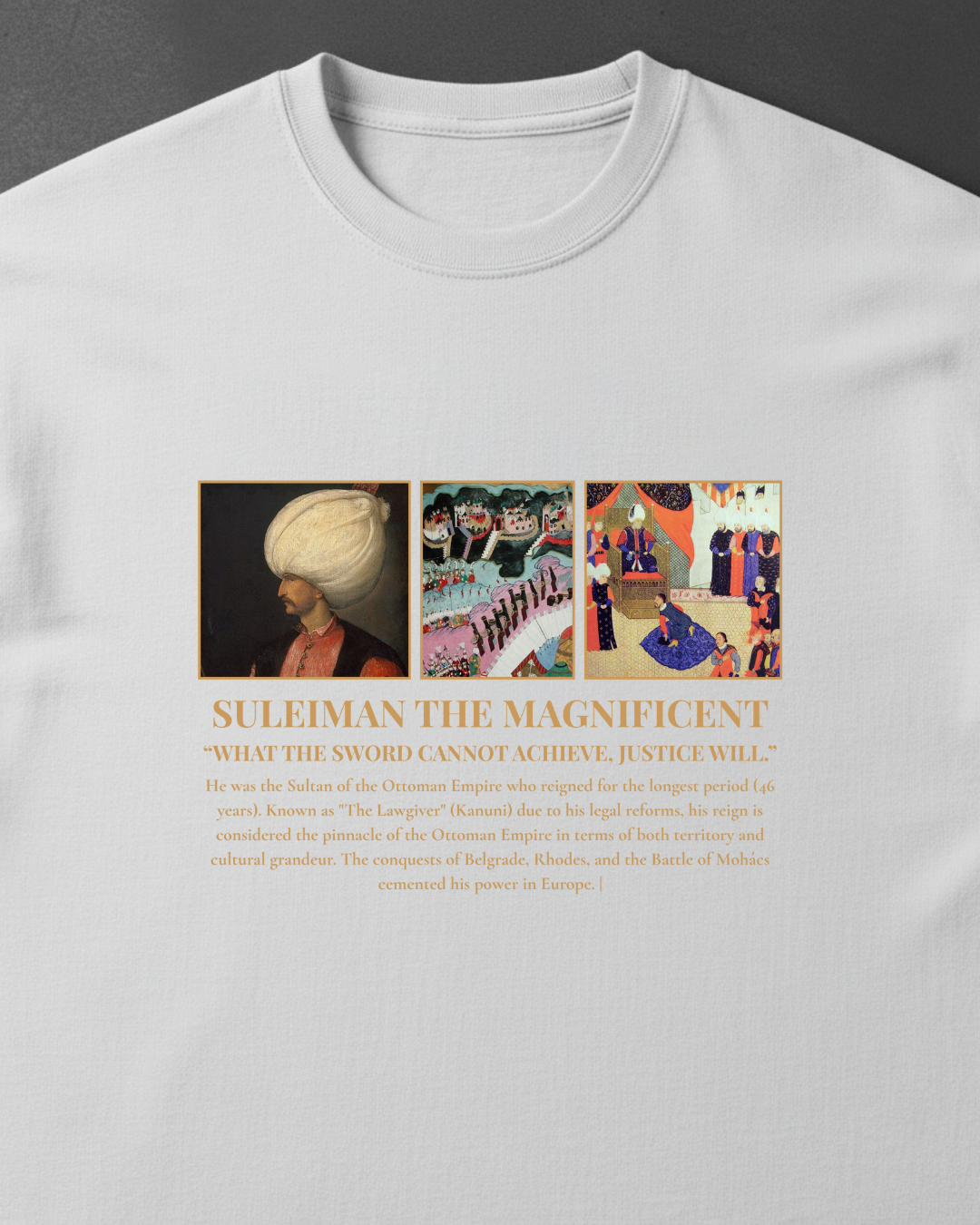 HISTORE™ Suleiman the Magnificent - Kanuni Sultan Süleyman Oversize T-shirt