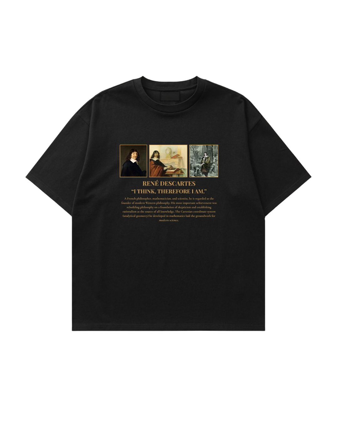 HISTORE™ Rene Descartes - René Descartes Oversize T-shirt