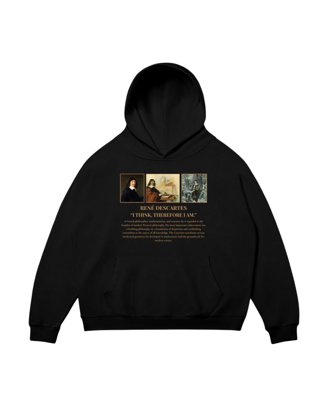HISTORE™ Rene Descartes - René Descartes Oversize Hoodie