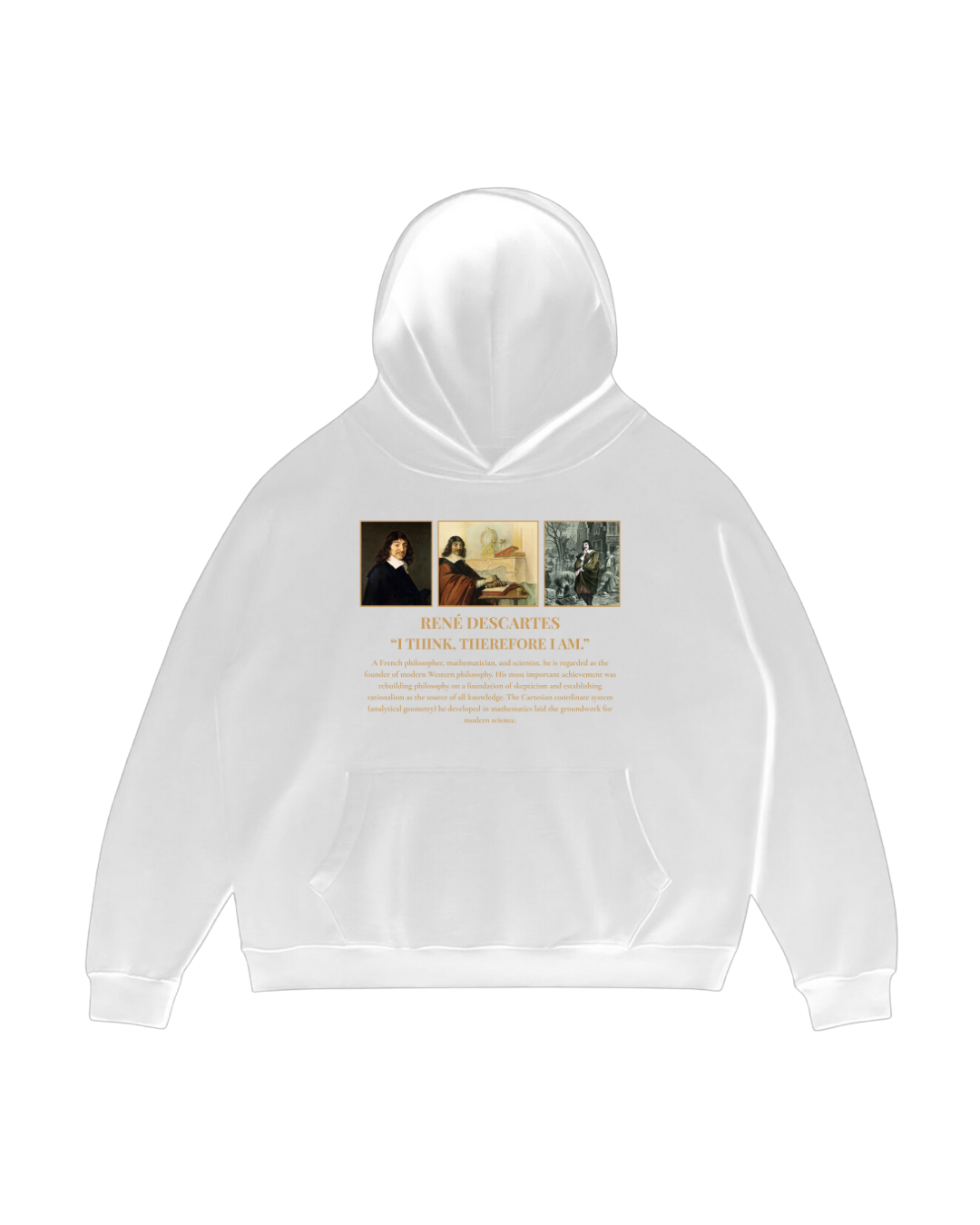 HISTORE™ Rene Descartes - René Descartes Oversize Hoodie