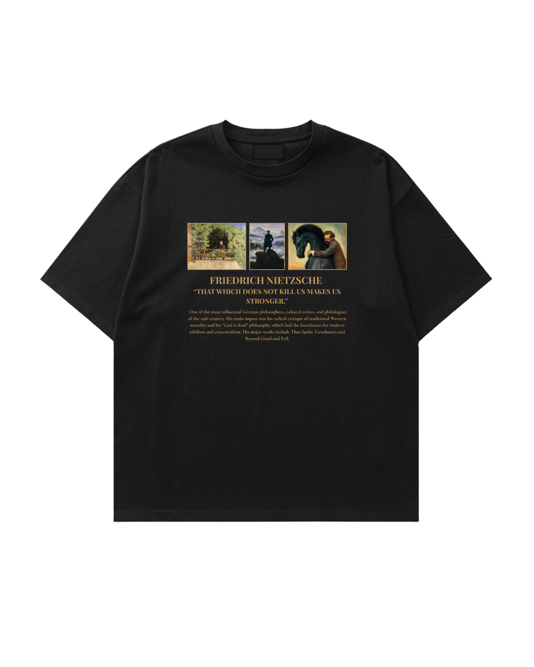 HISTORE™ Friedrich Nietzsche - Friedrich Nietzsche Oversize T-shirt