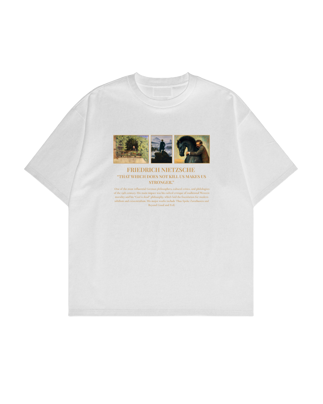 HISTORE™ Friedrich Nietzsche - Friedrich Nietzsche Oversize T-shirt