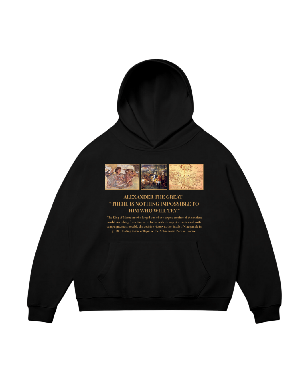 HISTORE™ Alexander the Great - Büyük İskender Oversize Hoodie