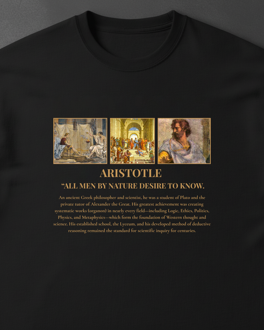 HISTORE™ Aristotle - Aristoteles Oversize T-shirt