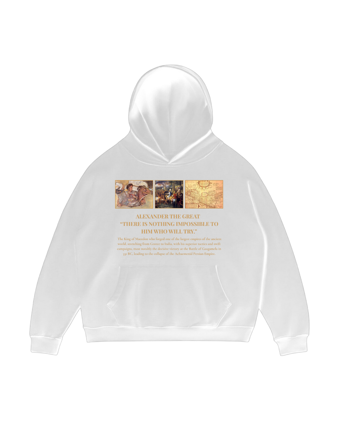 HISTORE™ Alexander the Great - Büyük İskender Oversize Hoodie
