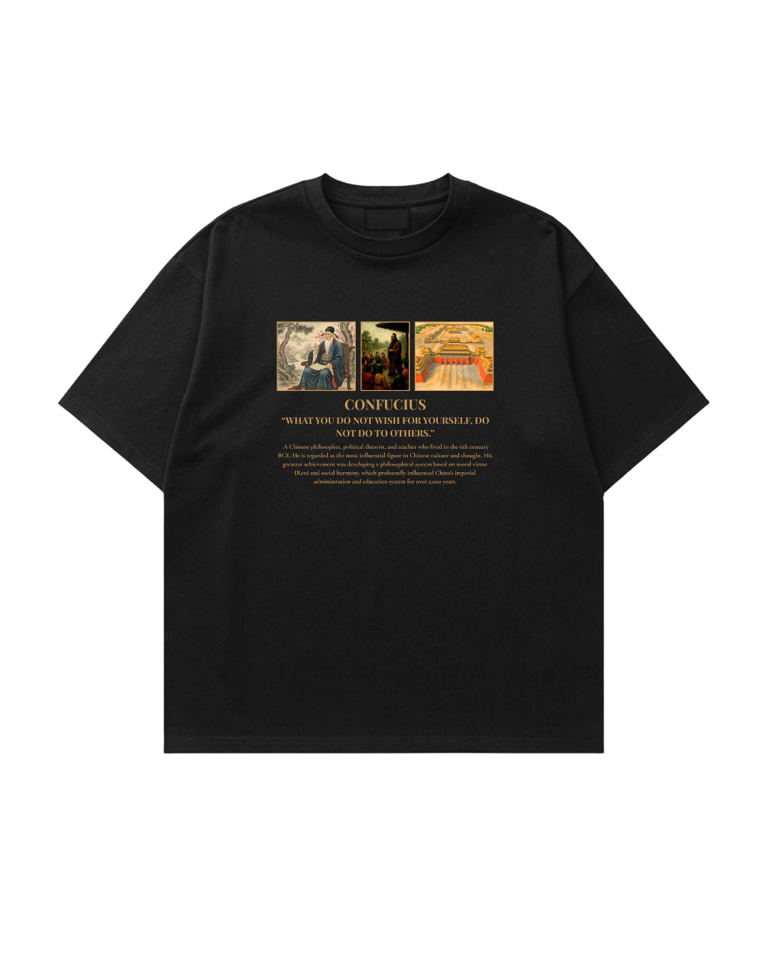 HISTORE™ Confucius - Konfüçyüs Oversize T-shirt