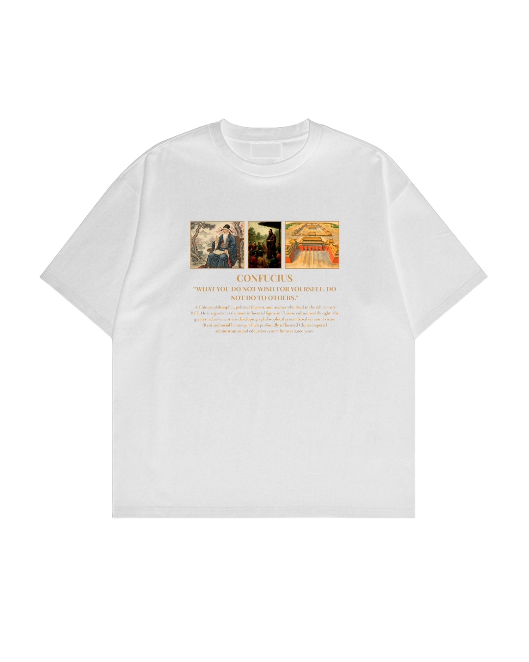 HISTORE™ Confucius - Konfüçyüs Oversize T-shirt