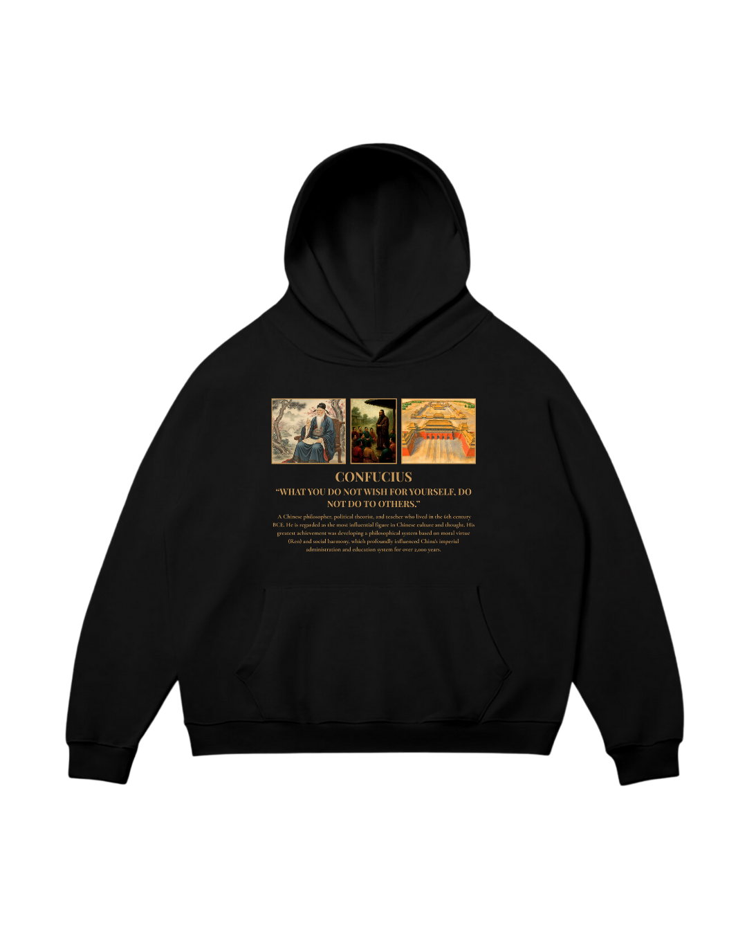 HISTORE™ Confucius - Konfüçyüs Oversize Hoodie