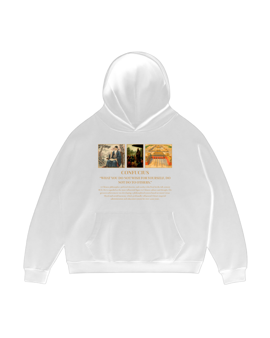 HISTORE™ Confucius - Konfüçyüs Oversize Hoodie