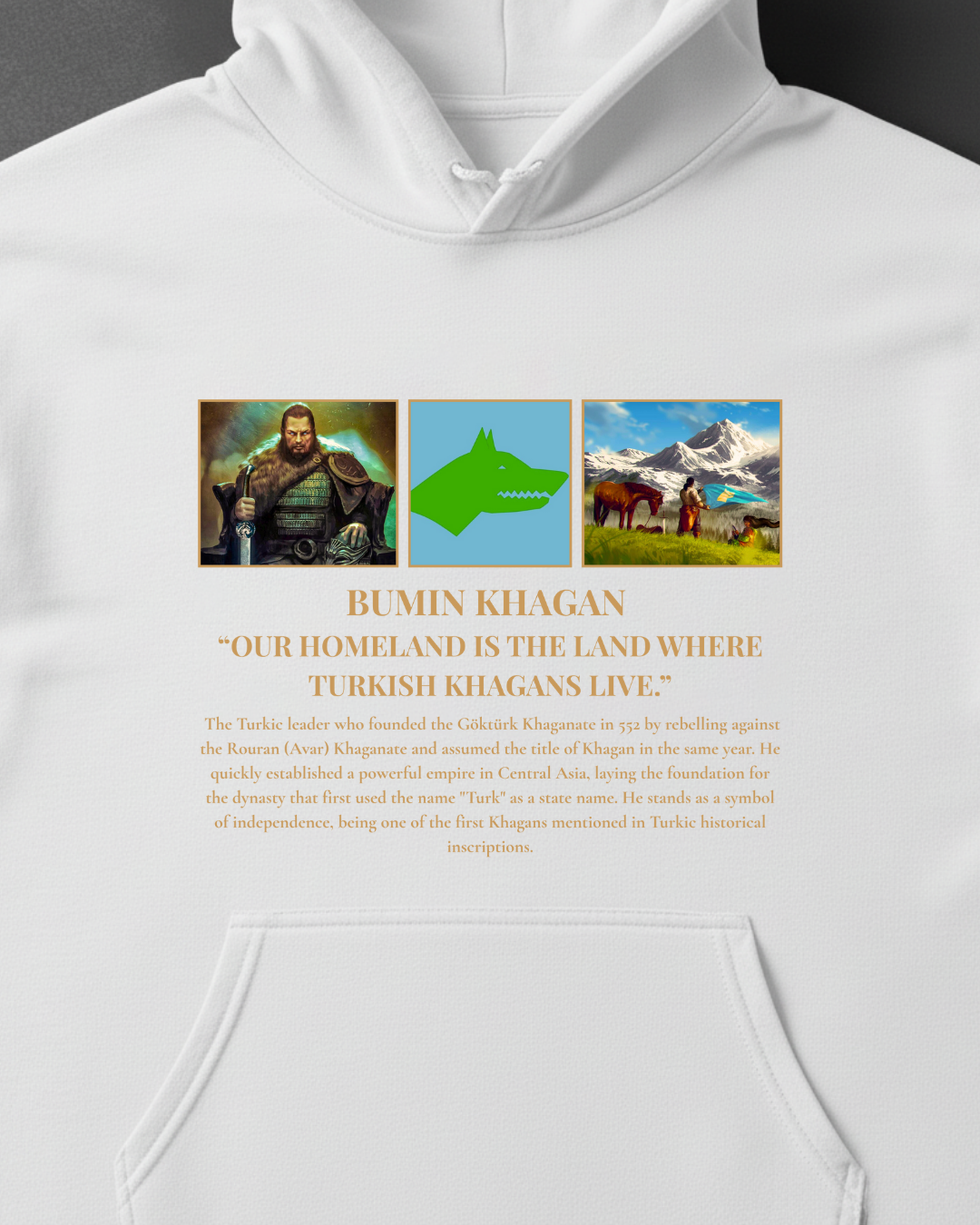 HISTORE™ Bumin Khagan - Bumin Kağan Oversize Hoodie