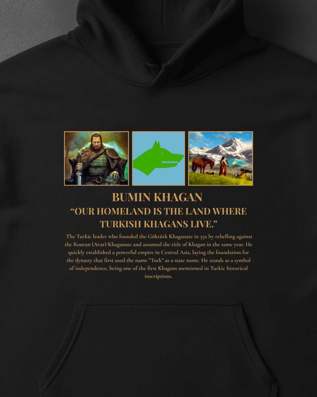 HISTORE™ Bumin Khagan - Bumin Kağan Oversize Hoodie