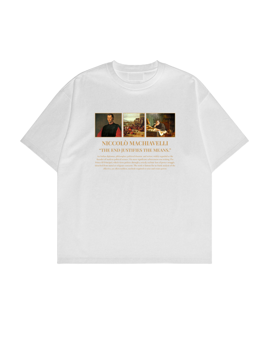 HISTORE™ Niccolo Machiavelli - Niccolo Machiavelli Oversize T-shirt