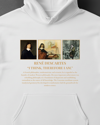 HISTORE™ Rene Descartes - René Descartes Oversize Hoodie