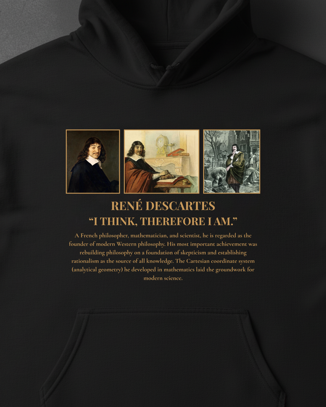 HISTORE™ Rene Descartes - René Descartes Oversize Hoodie