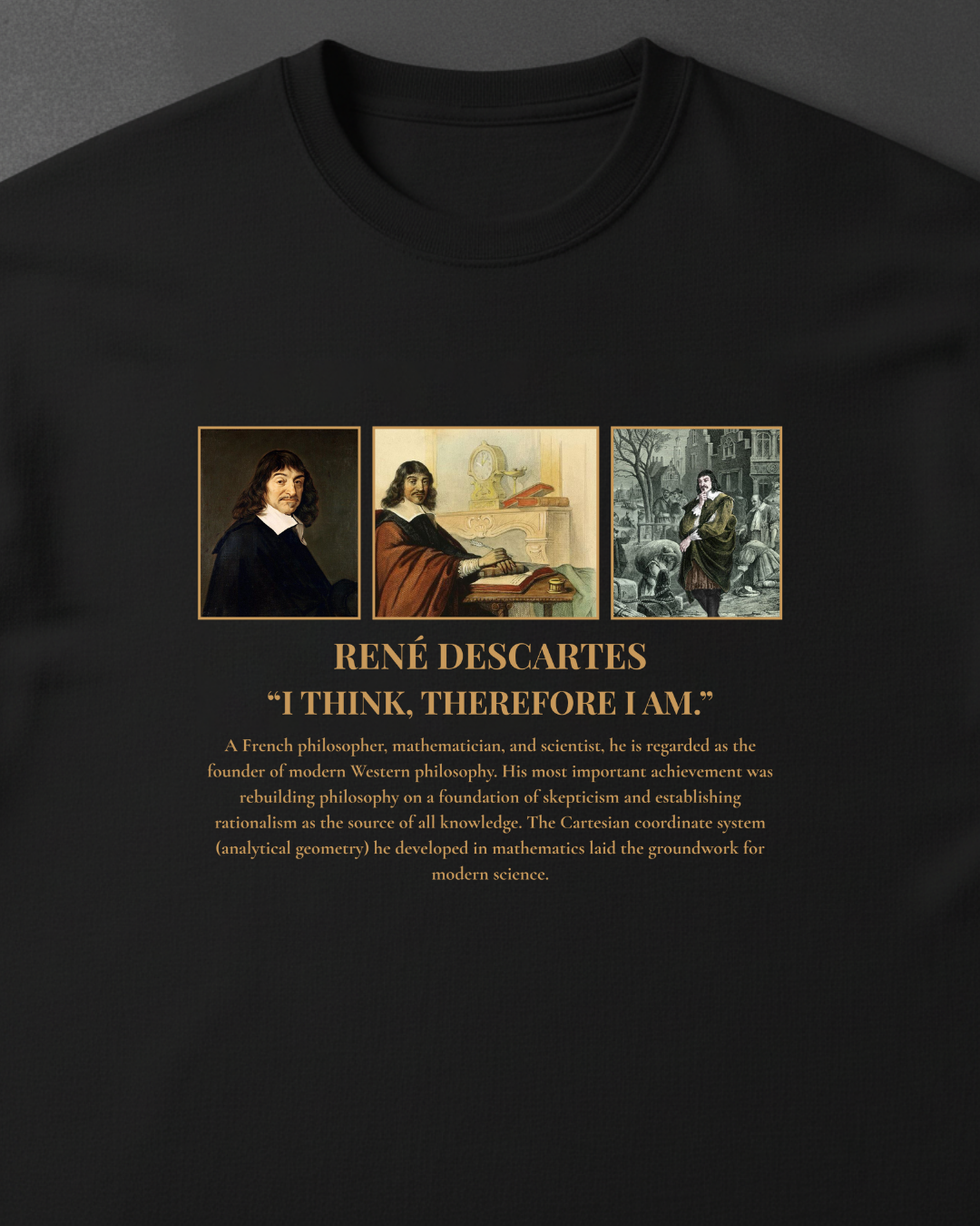 HISTORE™ Rene Descartes - René Descartes Oversize T-shirt