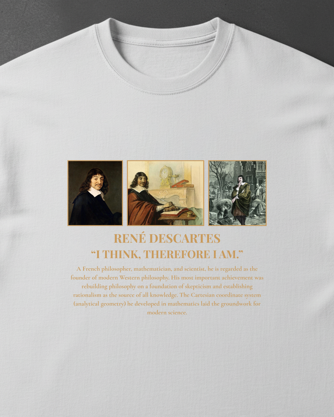 HISTORE™ Rene Descartes - René Descartes Oversize T-shirt