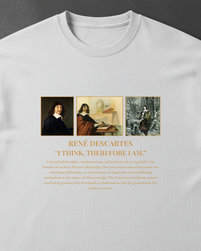 HISTORE™ Rene Descartes - René Descartes Oversize T-shirt