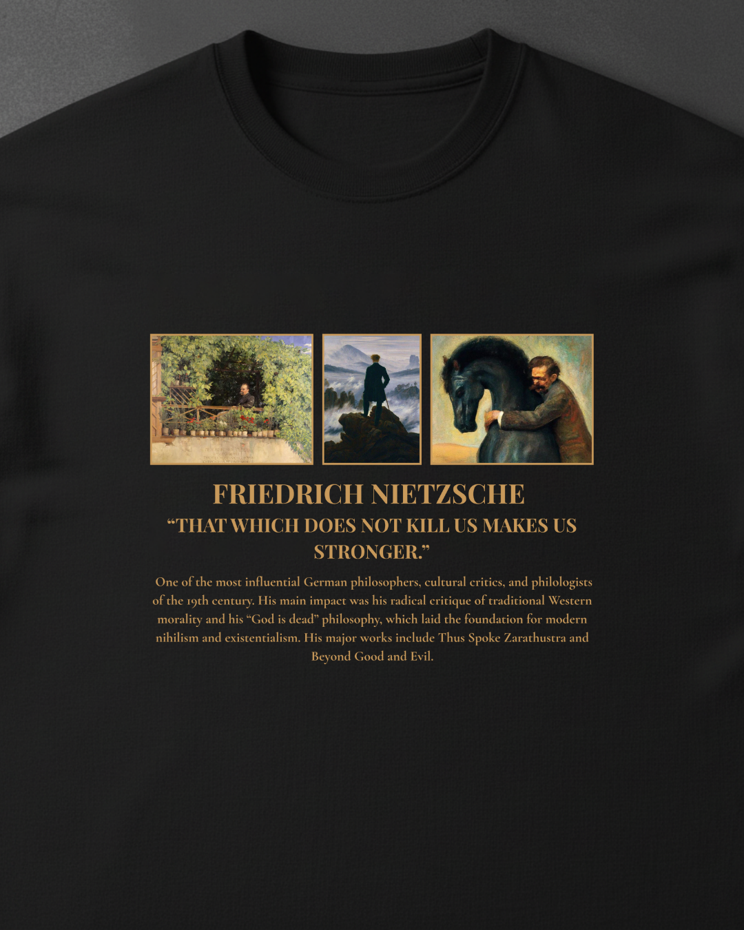 HISTORE™ Friedrich Nietzsche - Friedrich Nietzsche Oversize T-shirt