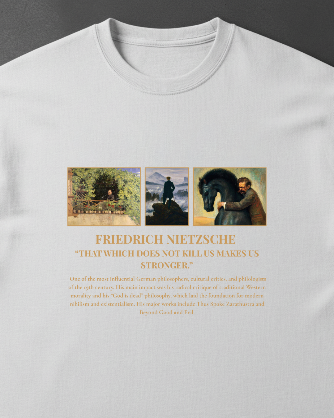HISTORE™ Friedrich Nietzsche - Friedrich Nietzsche Oversize T-shirt