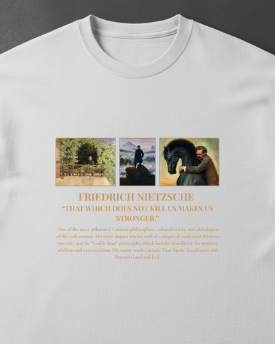 HISTORE™ Friedrich Nietzsche - Friedrich Nietzsche Oversize T-shirt