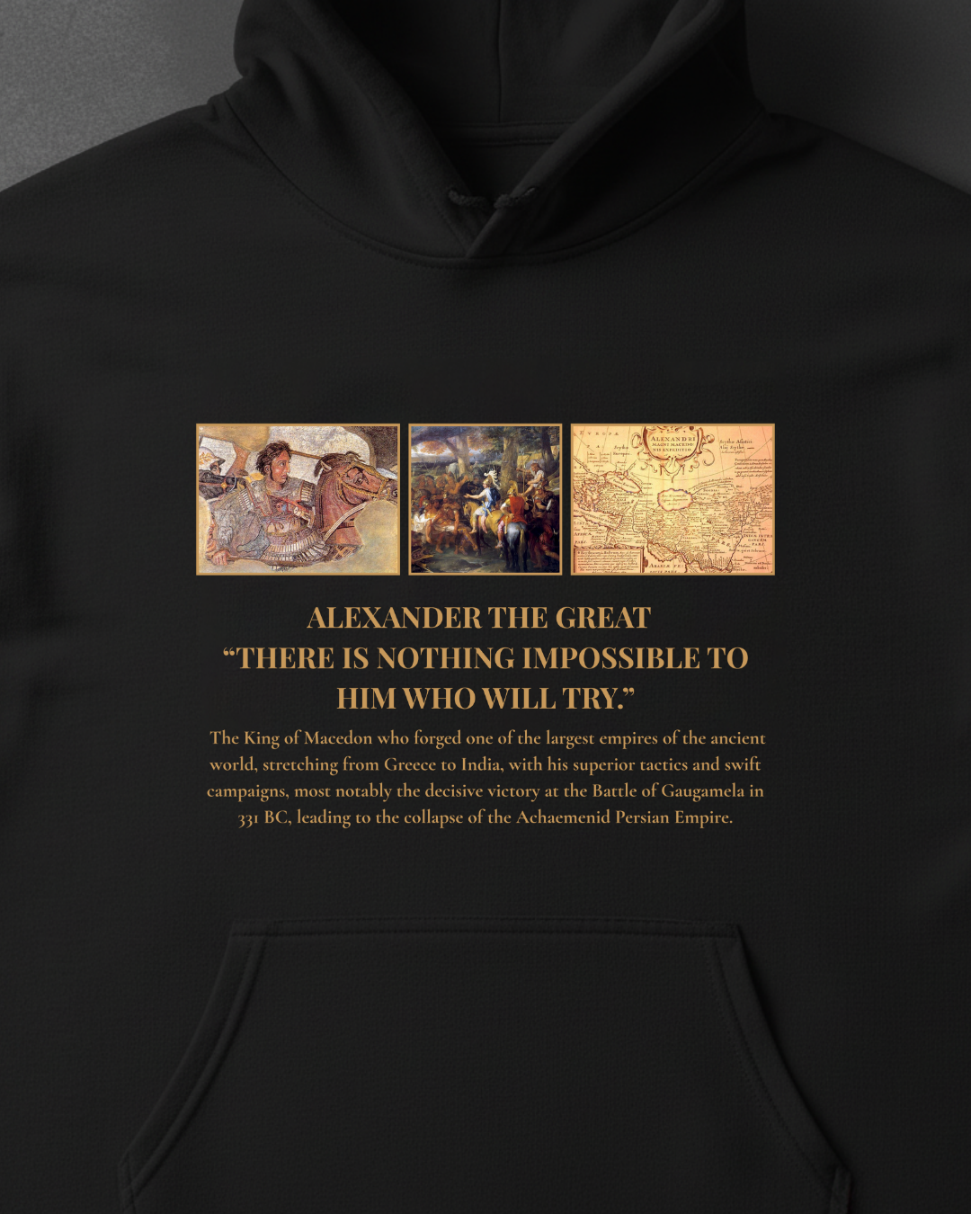 HISTORE™ Alexander the Great - Büyük İskender Oversize Hoodie