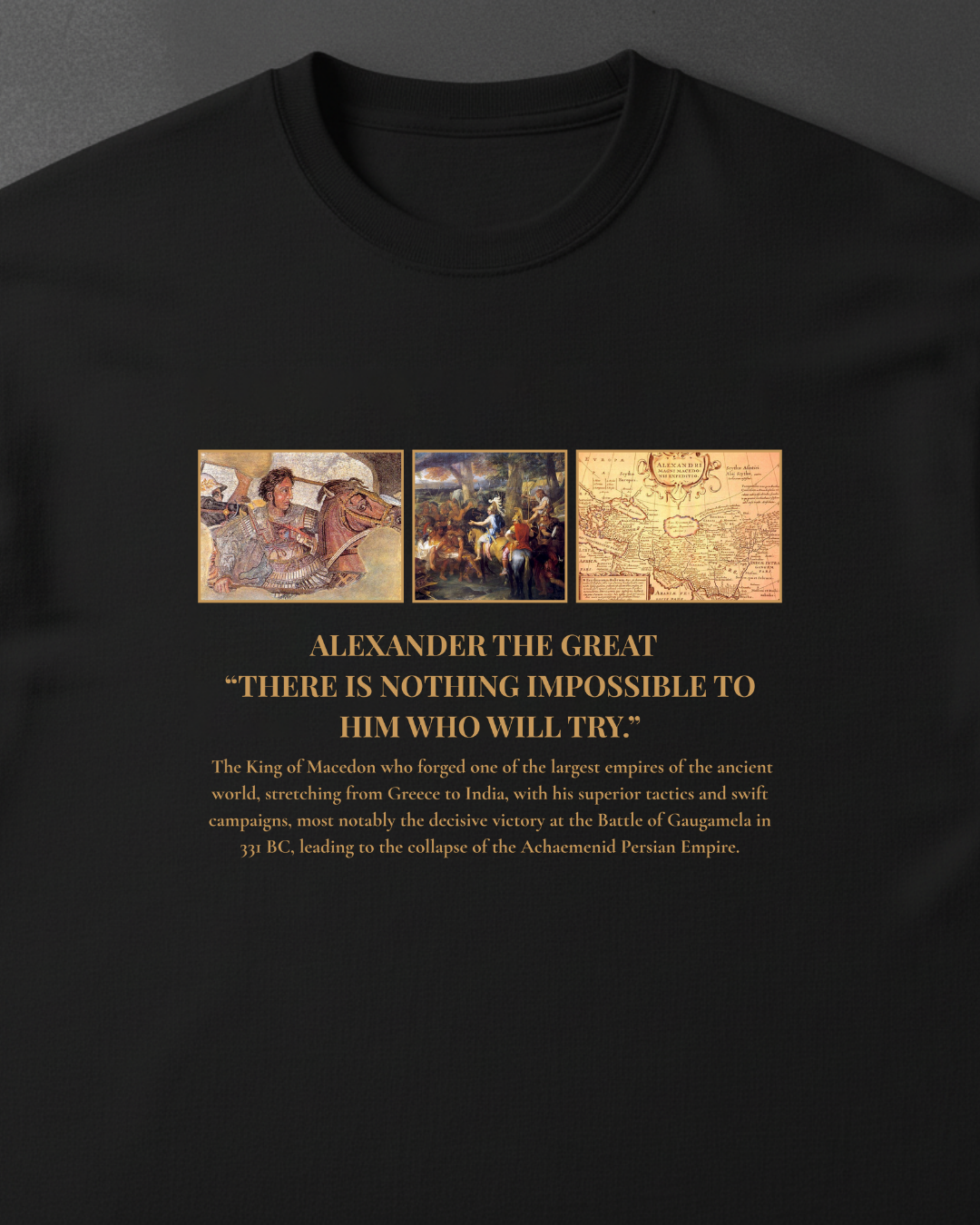 HISTORE™ Alexander the Great - Büyük İskender Oversize T-shirt