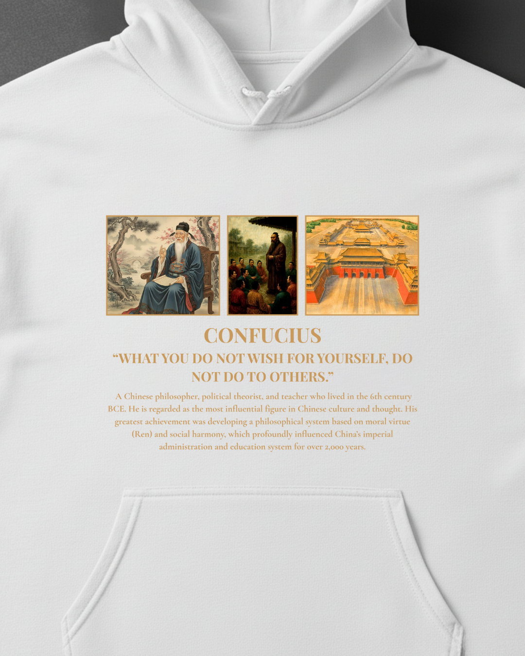 HISTORE™ Confucius - Konfüçyüs Oversize Hoodie