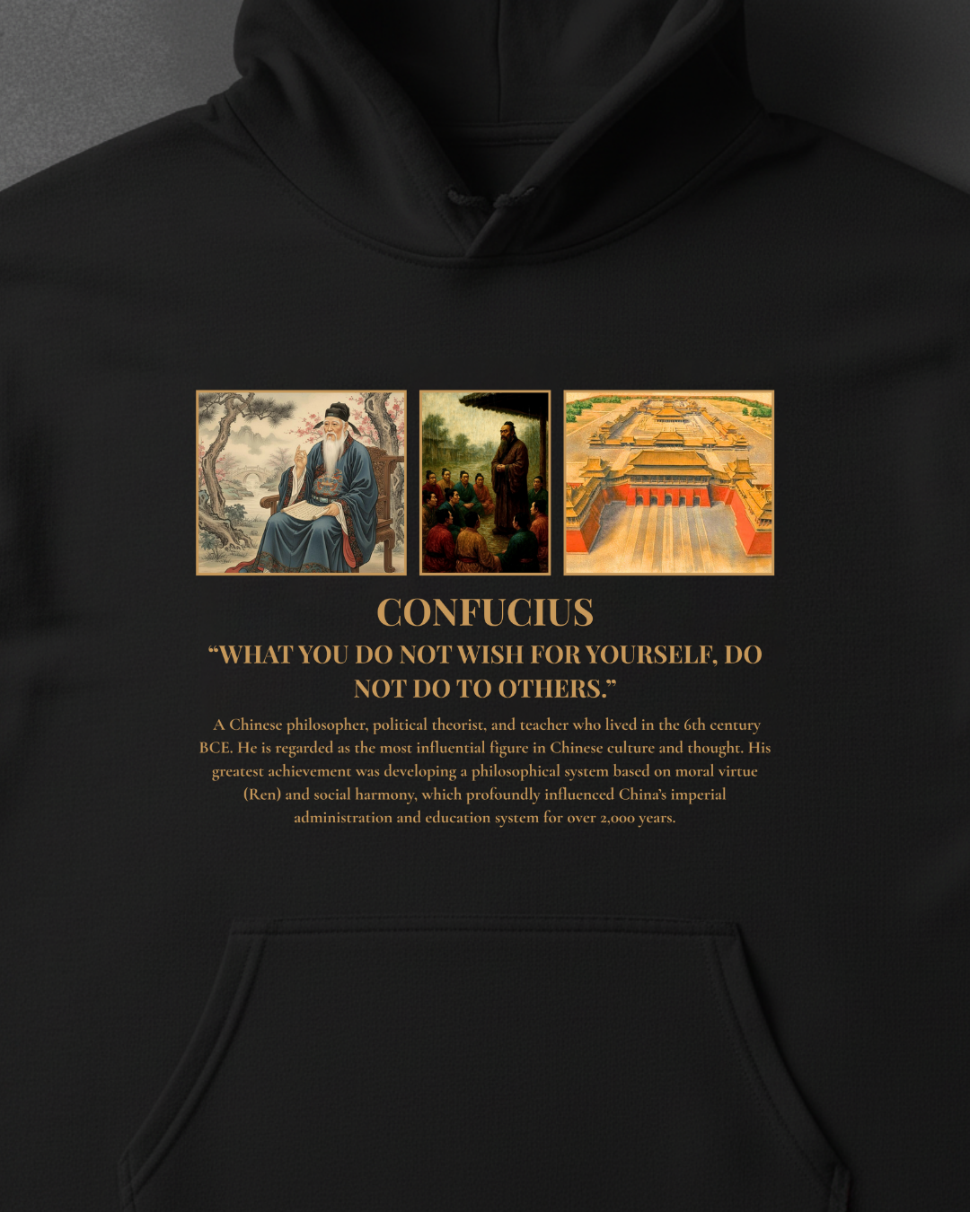 HISTORE™ Confucius - Konfüçyüs Oversize Hoodie