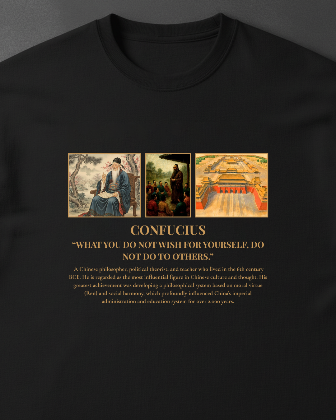 HISTORE™ Confucius - Konfüçyüs Oversize T-shirt