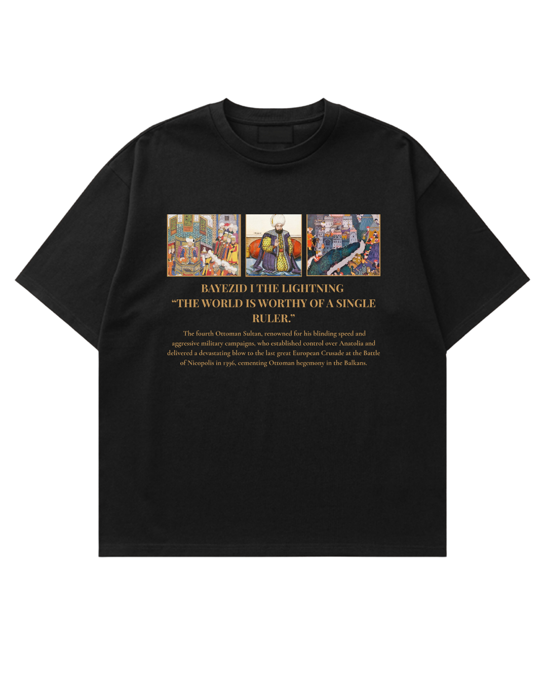 HISTORE™ Bayezid I "The Lightning" - Yıldırım Bayezid Oversize T-shirt