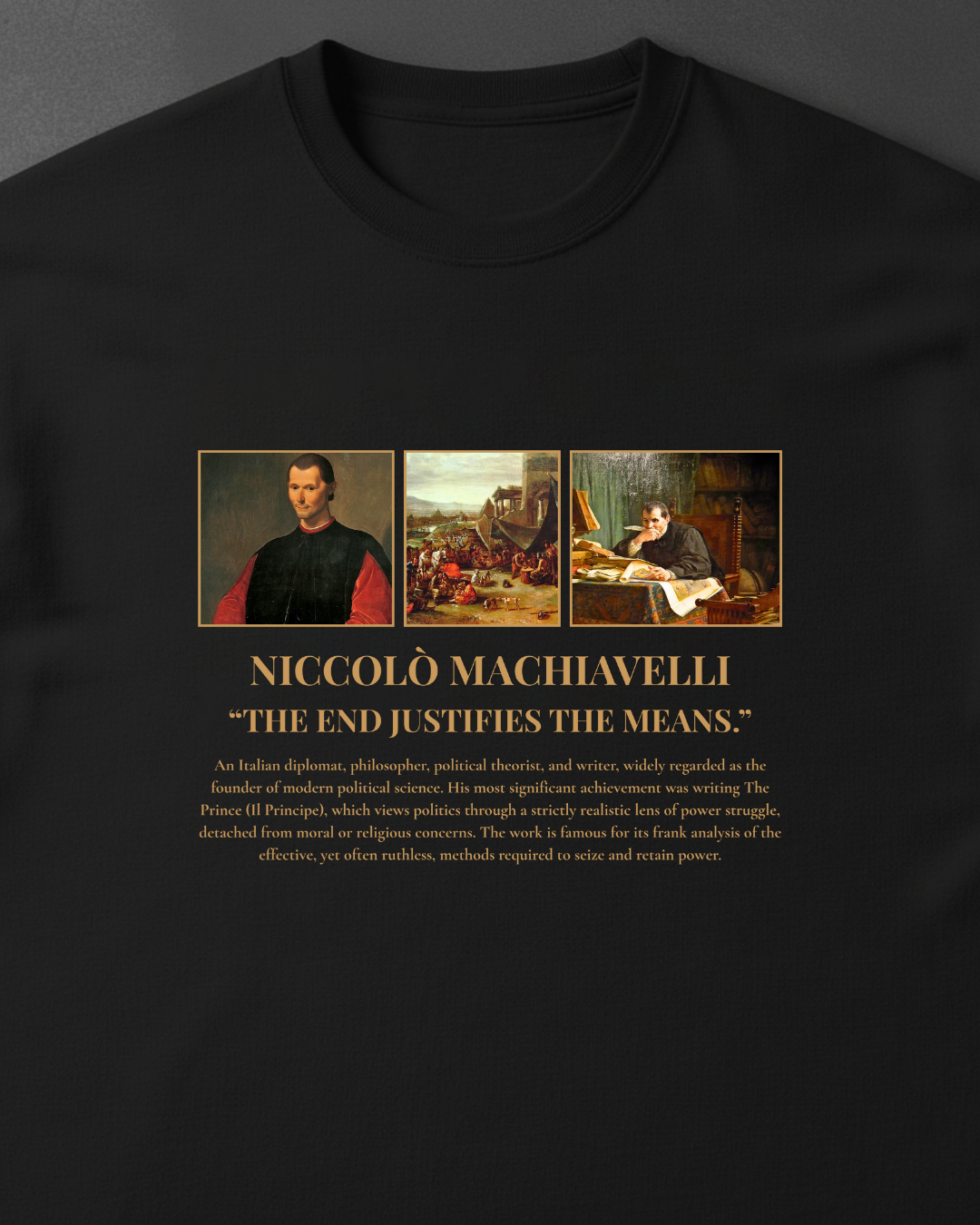 HISTORE™ Niccolo Machiavelli - Niccolo Machiavelli Oversize T-shirt